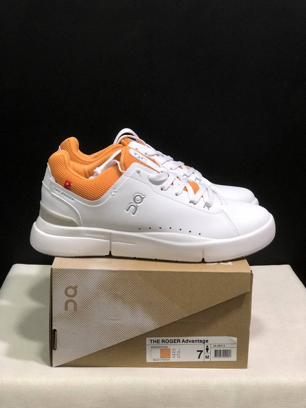 On Running The Roger Spin Board Shoes White/Orange