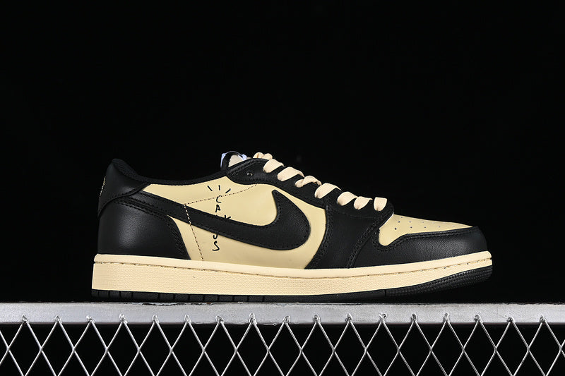 Travis Scott Nike Air Jordan 1 Low OG Yellow Black Sneakers