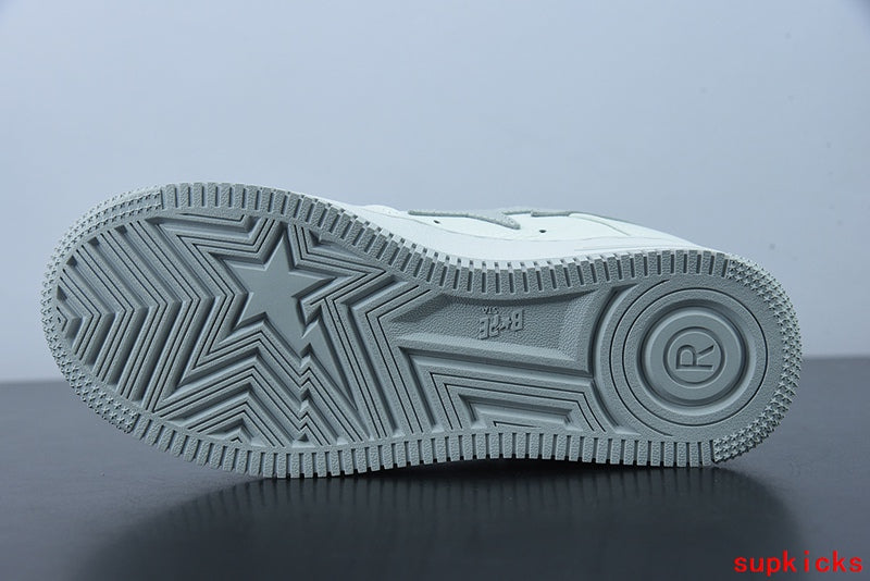 A Bathing Ape Bape Sneaker White Gray