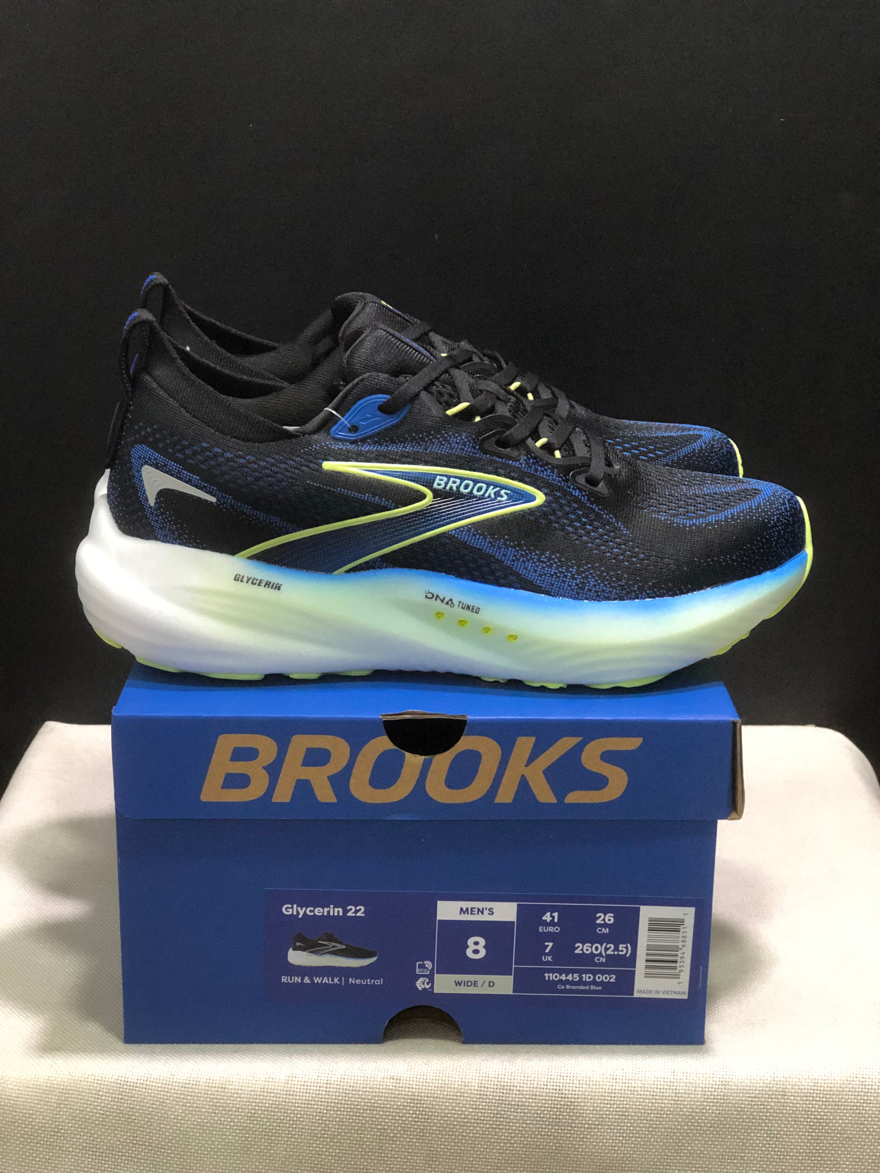Brooks Glycerin 22 Comfortable Running Shoes Co Branded Blue