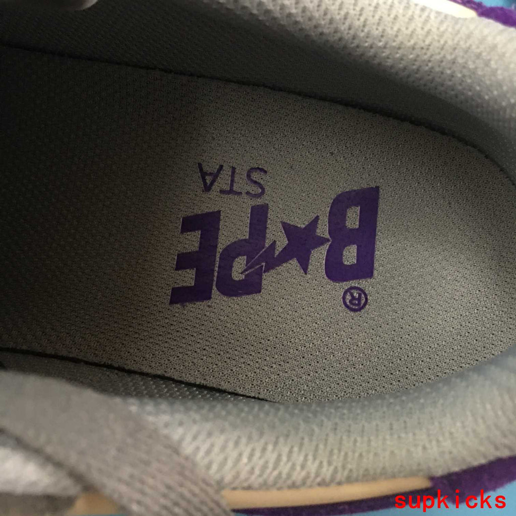A Bathing Ape Court Sta Mist Grey Royal Purple