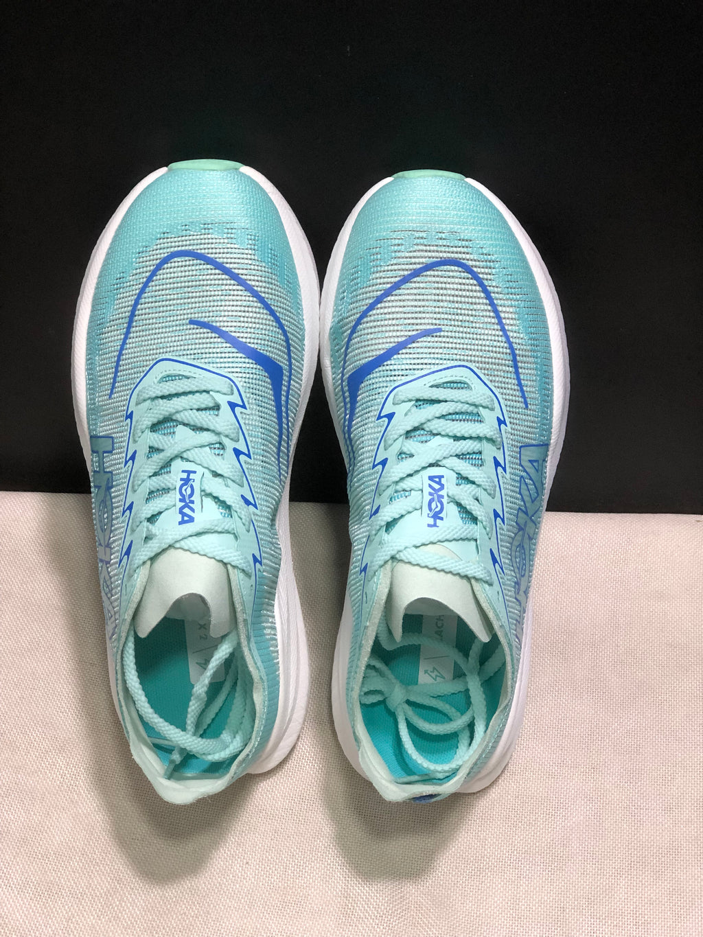 Hoka One One Mach X 2 Anti-slip Low-top Running Shoes Teal