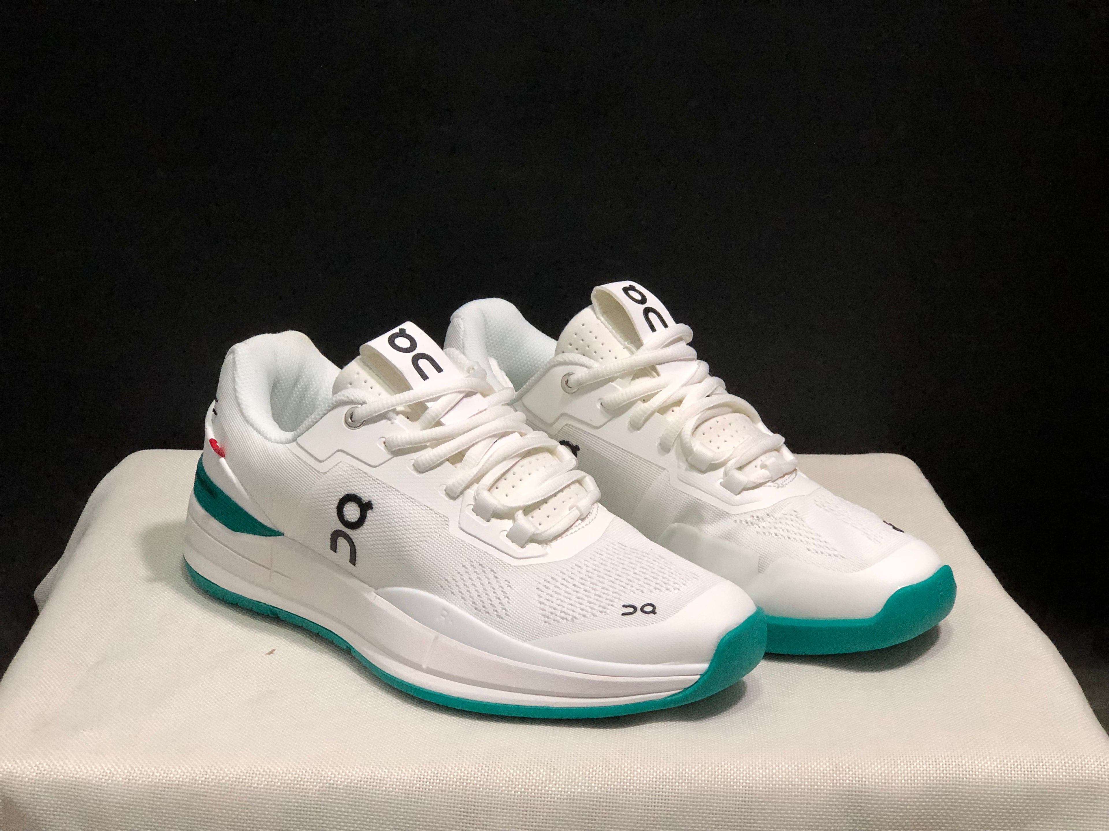 On Running The Roger Rro Durable And Breathable Tennis Shoes White/Mint Green