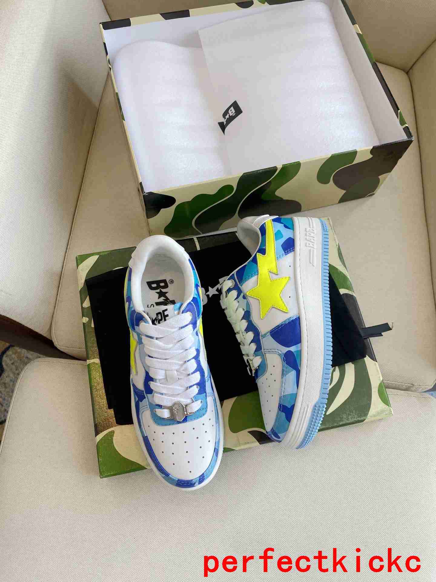 A Bathing Ape1 Bape Sta Low Blue Camo
