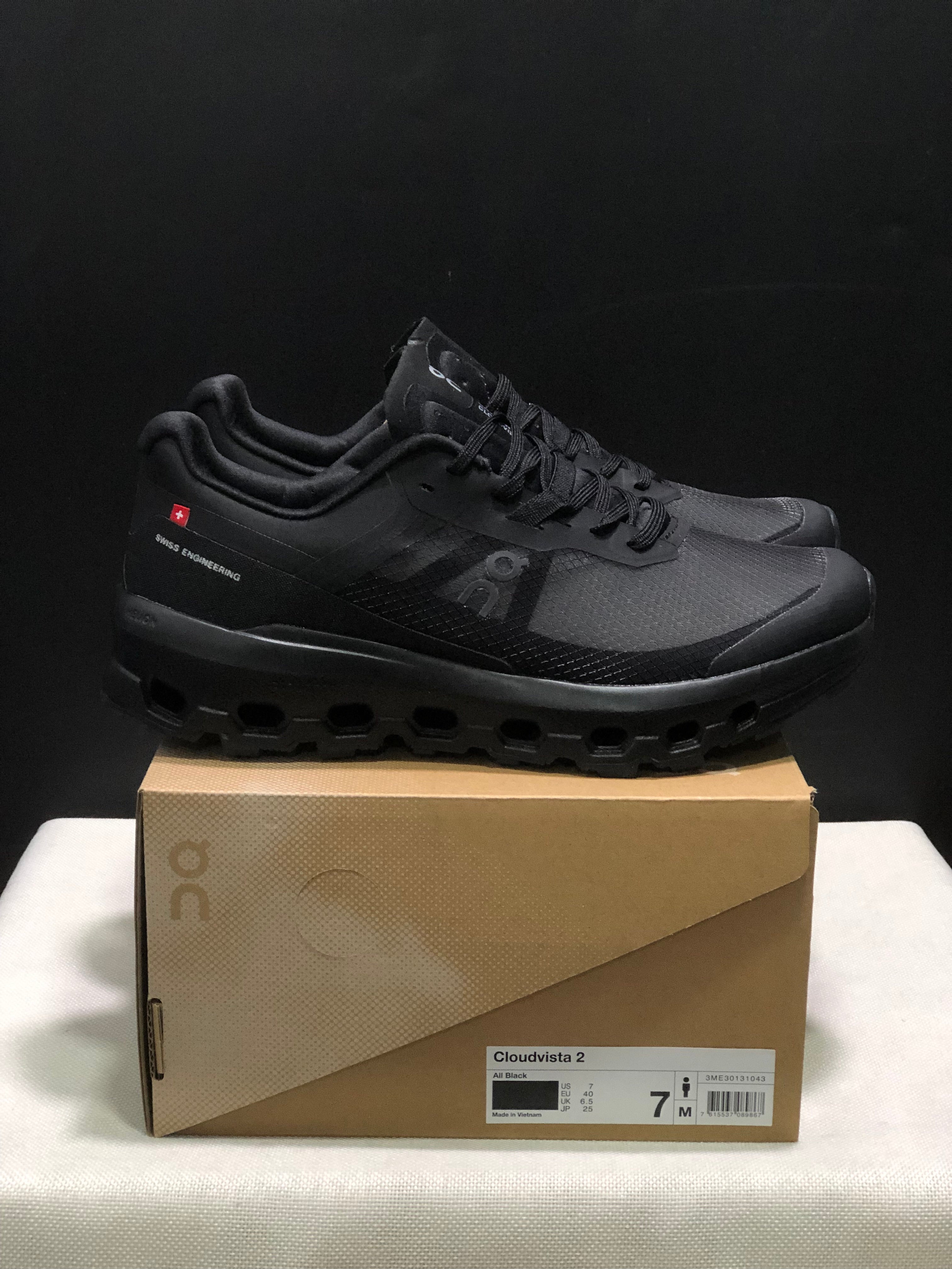 On Running Cloudvista 2 Waterproof Trail Running Shoes All Black