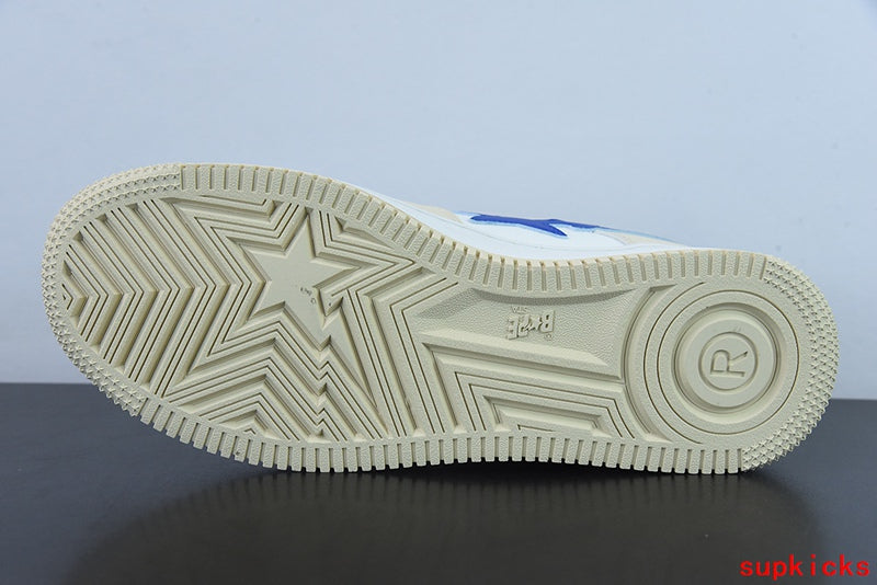 A Bathing Ape Bape Sta Low Cream Blue