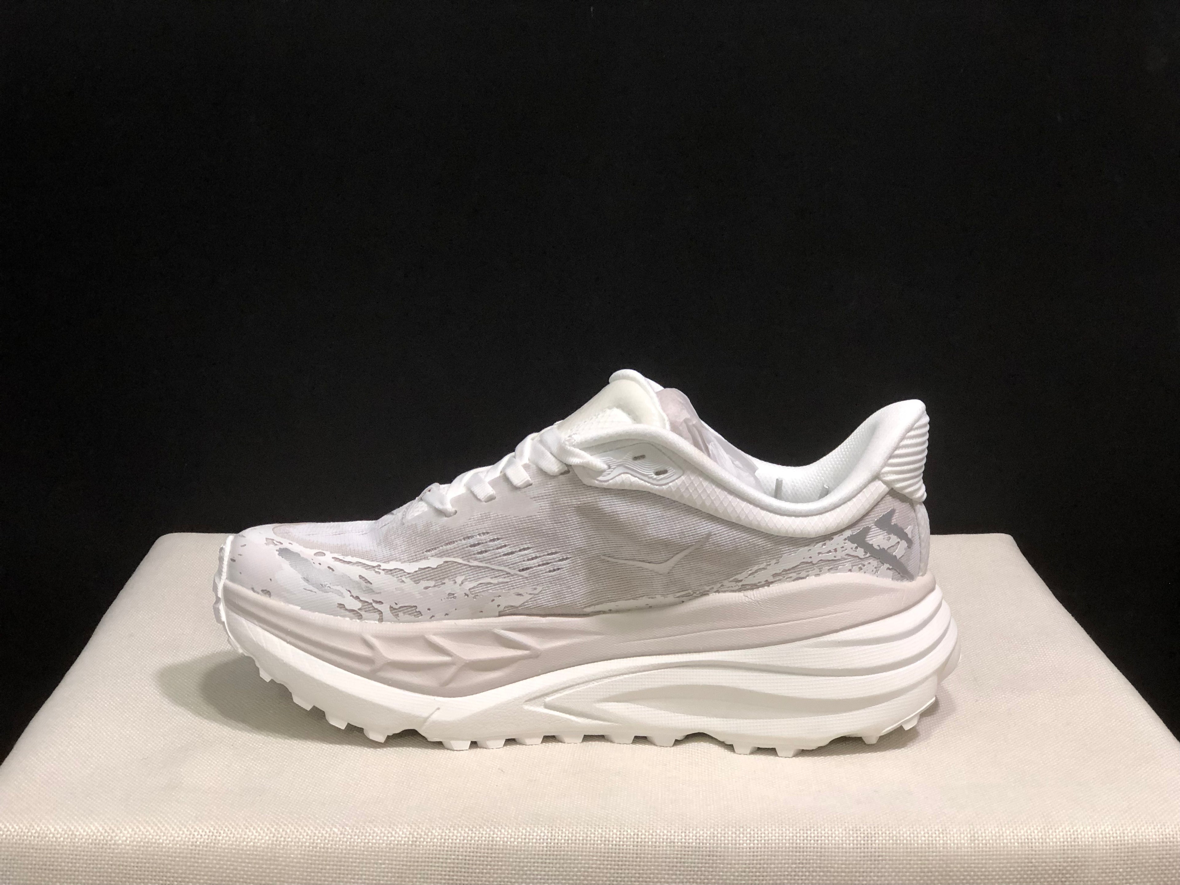 Hoka One One Stinson 7 Comfortable Anti-slip Outdoor Running Shoes Sneakers White