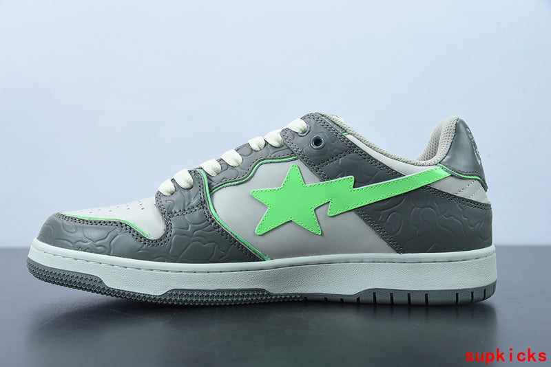 A Bathing Ape Bape Sta Low Grey Green