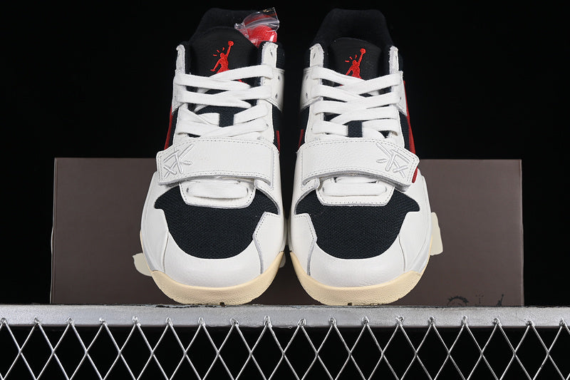 Travis Scott Nike Air Jordan Jumpman Jack TR Univerity Red Black White Muslin Sneakers