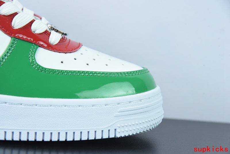 A Bathing Ape Bape Sta Low Green Red White