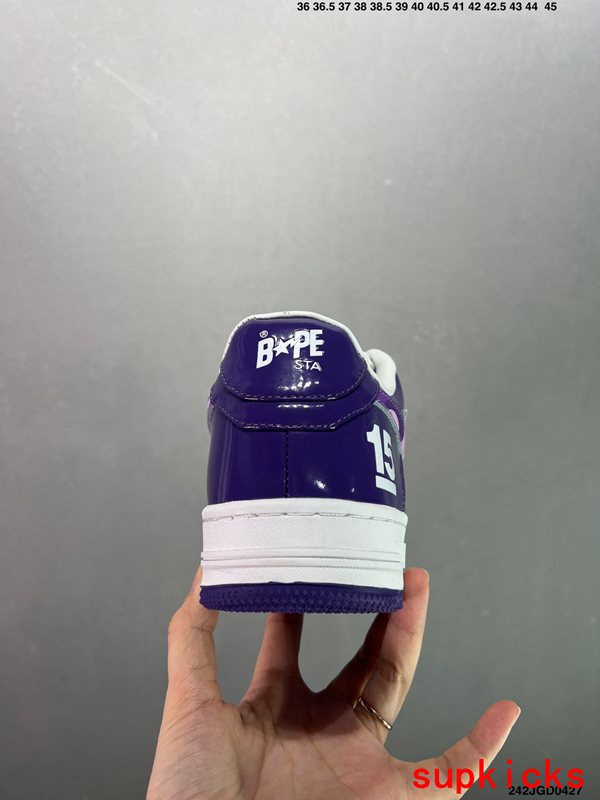 A Bathing Ape Bape Sta Sk8 Dark Purple Camo