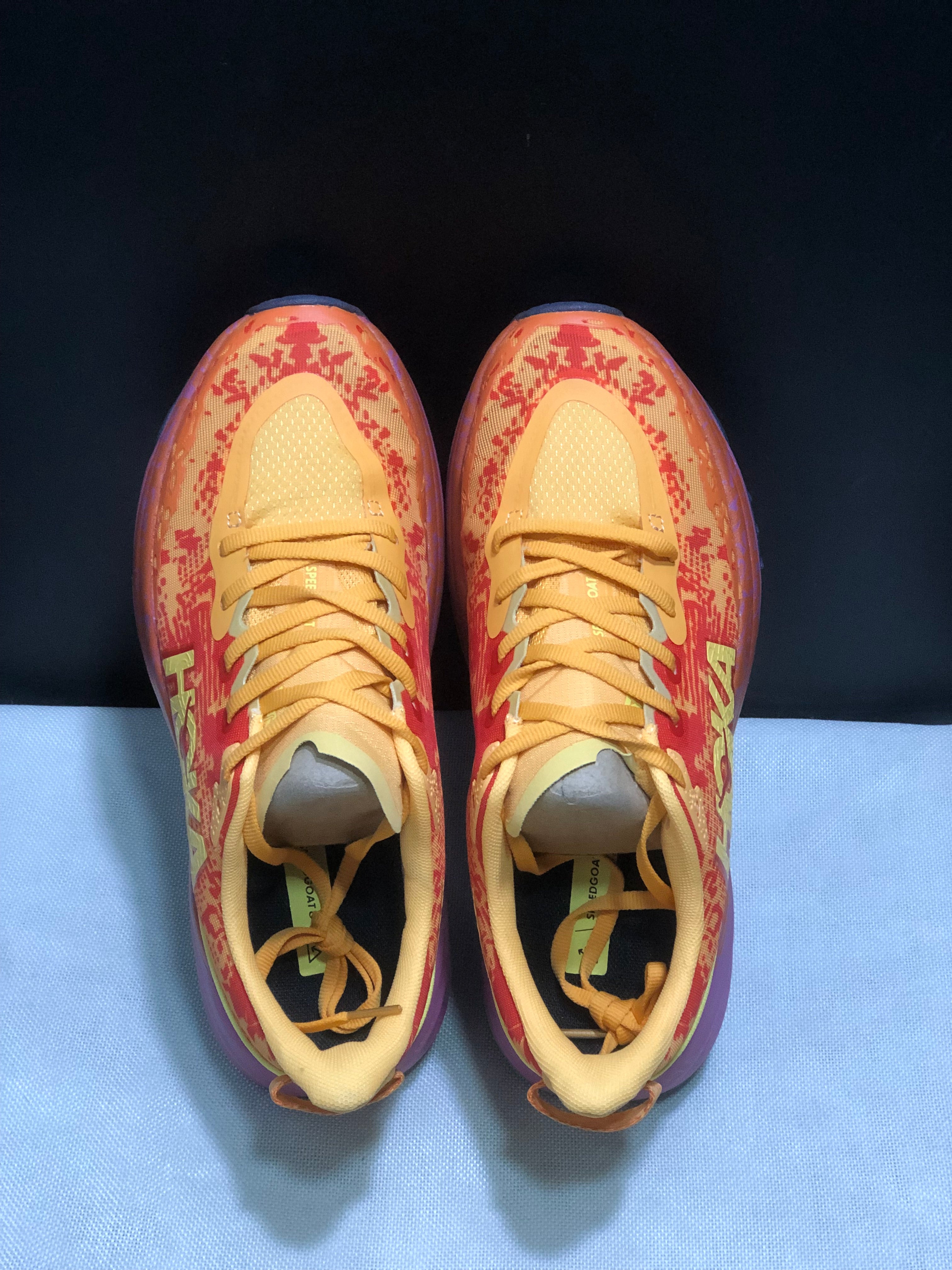 Hoka One One Speedgoat 6 Orange Trail Running Shoes Sneakers