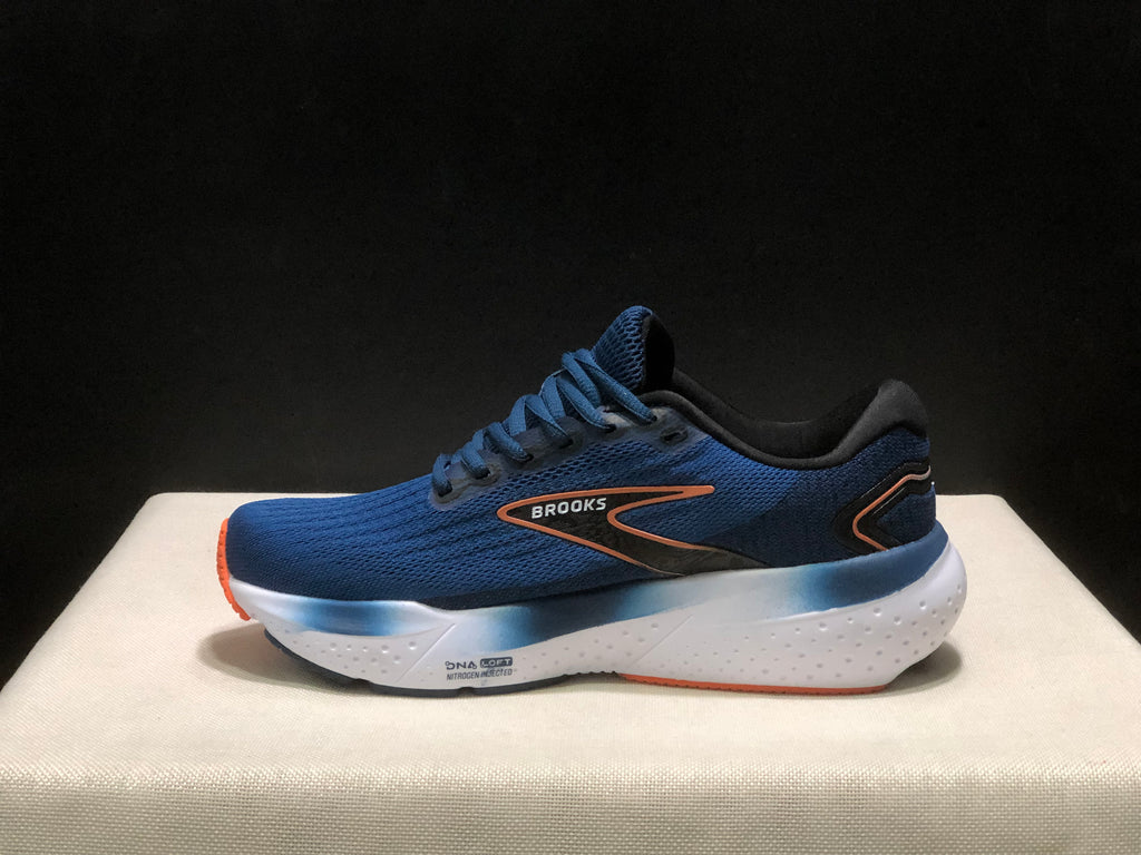 Brooks Glycerin 21 Low-top Casual Running Shoes Blue/Black/Orange