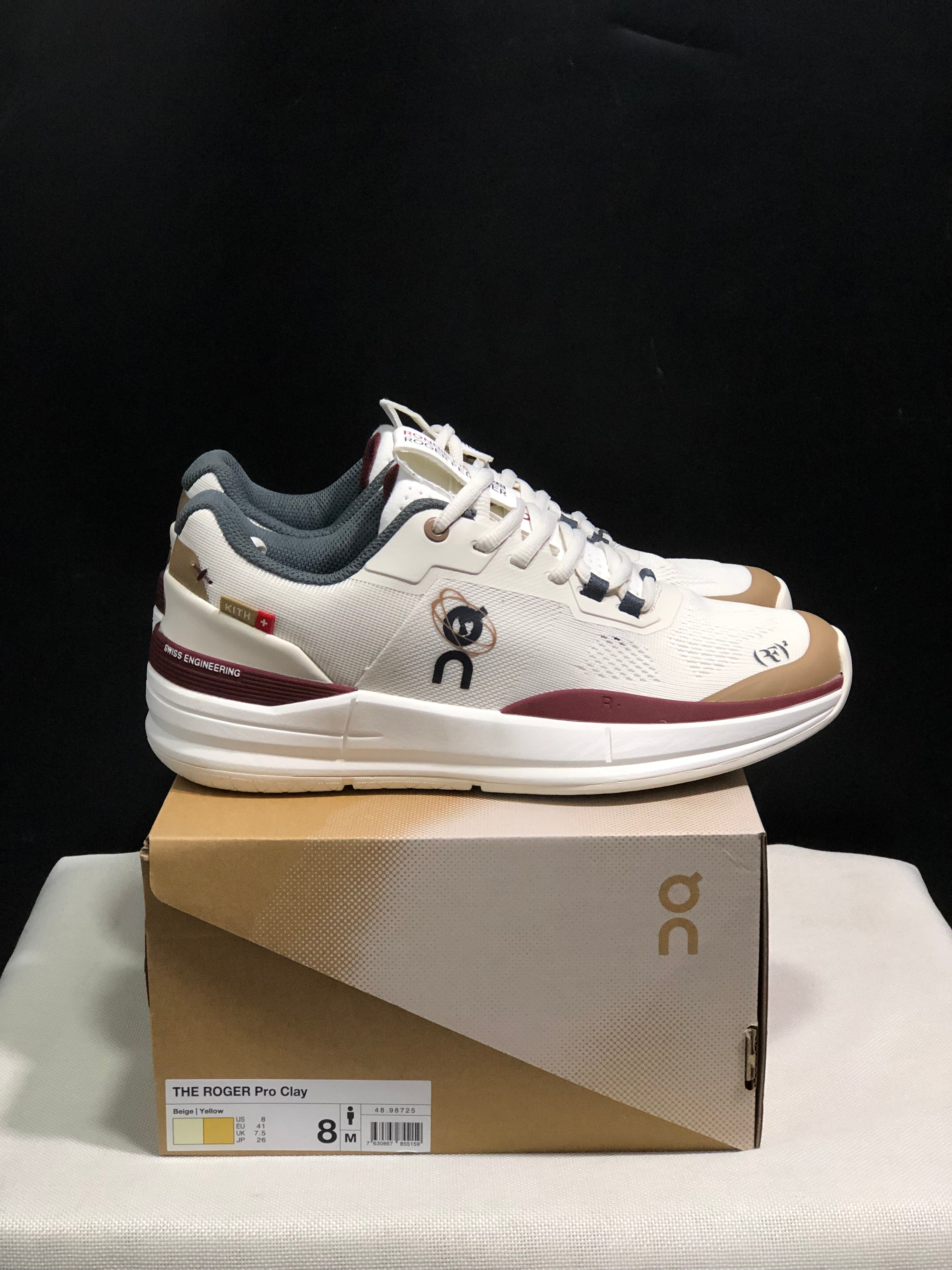 On Running The Roger Rro Durable And Breathable Tennis Shoes Beige/Earthy Yellow