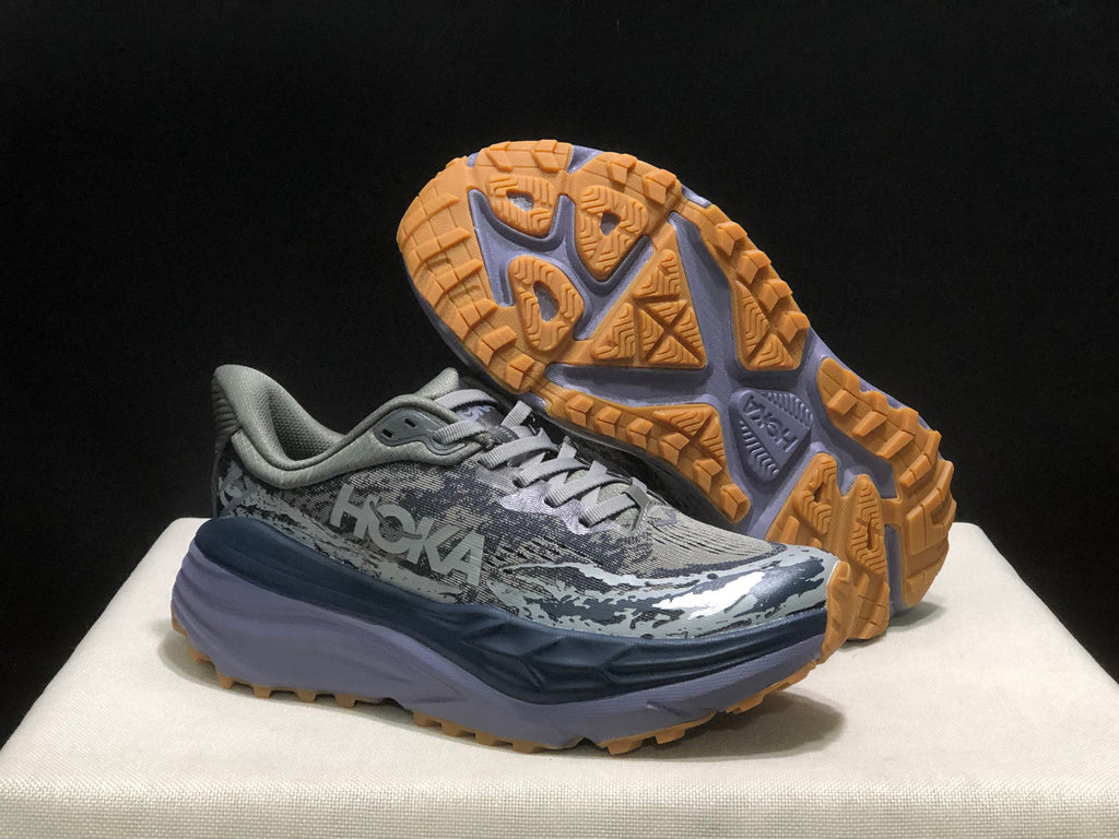 Hoka One One Stinson 7 Comfortable Anti-slip Outdoor Running Shoes Sneakers Gray