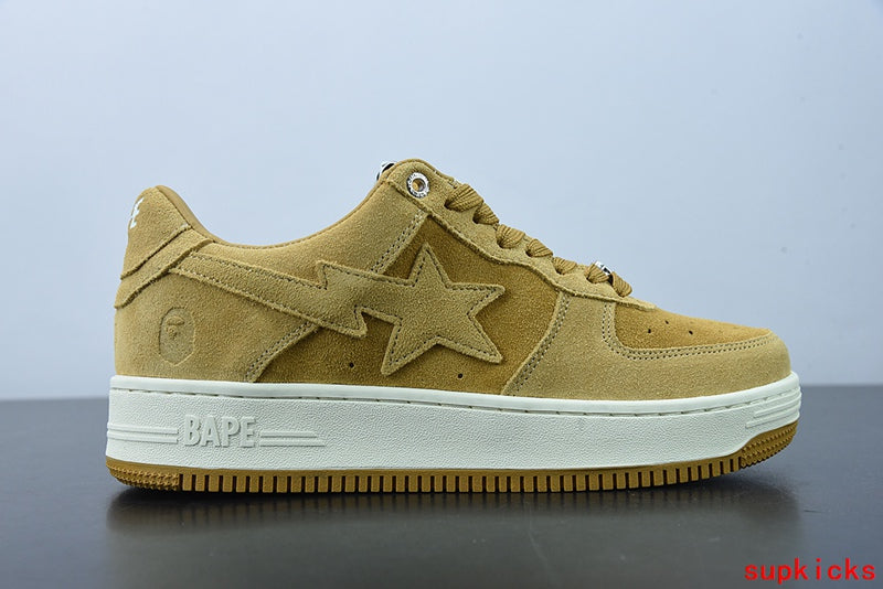 A Bathing Ape Bape Sta Beige Suede