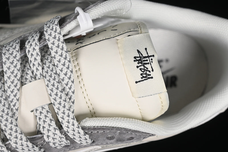 Travis Scott Fragment Design Nike Air Jordan 1 Low OG SP Light Grey White Sneakers