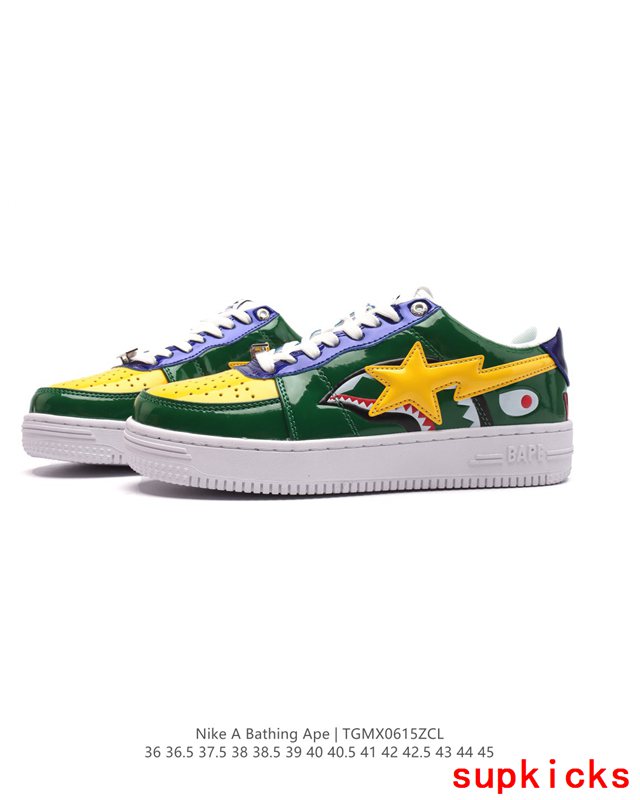 A Bathing Ape Bape Sta Low Shark Green