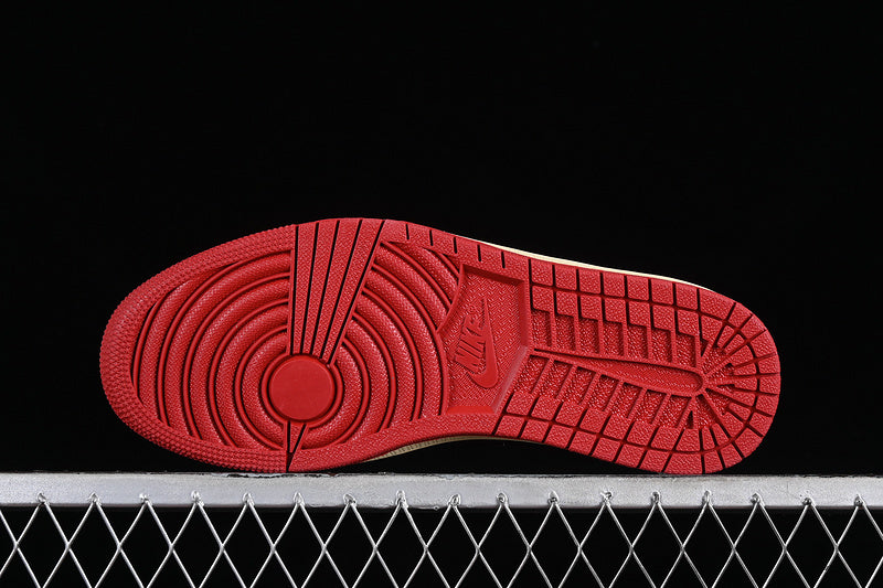 Trophy Room Nike Air Jordan 1 Low OG Away Sail Black Varsity Red Muslin Sneakers