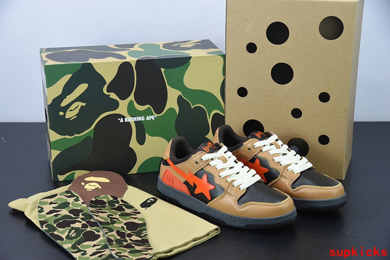 A Bathing Ape Bape Sta Sk8 Brown Black