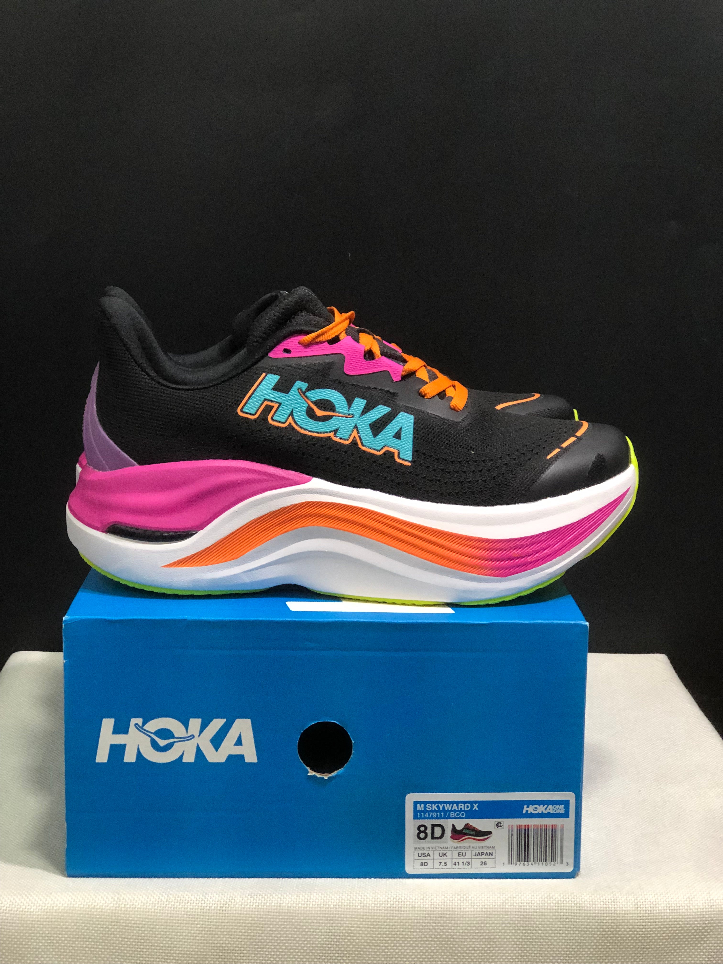 Hoka One One Skyward X Black Anti-slip Wear-resistant Running Shoes Sneakers