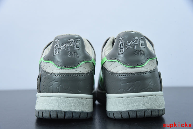 A Bathing Ape Bape Sta Low Grey Green