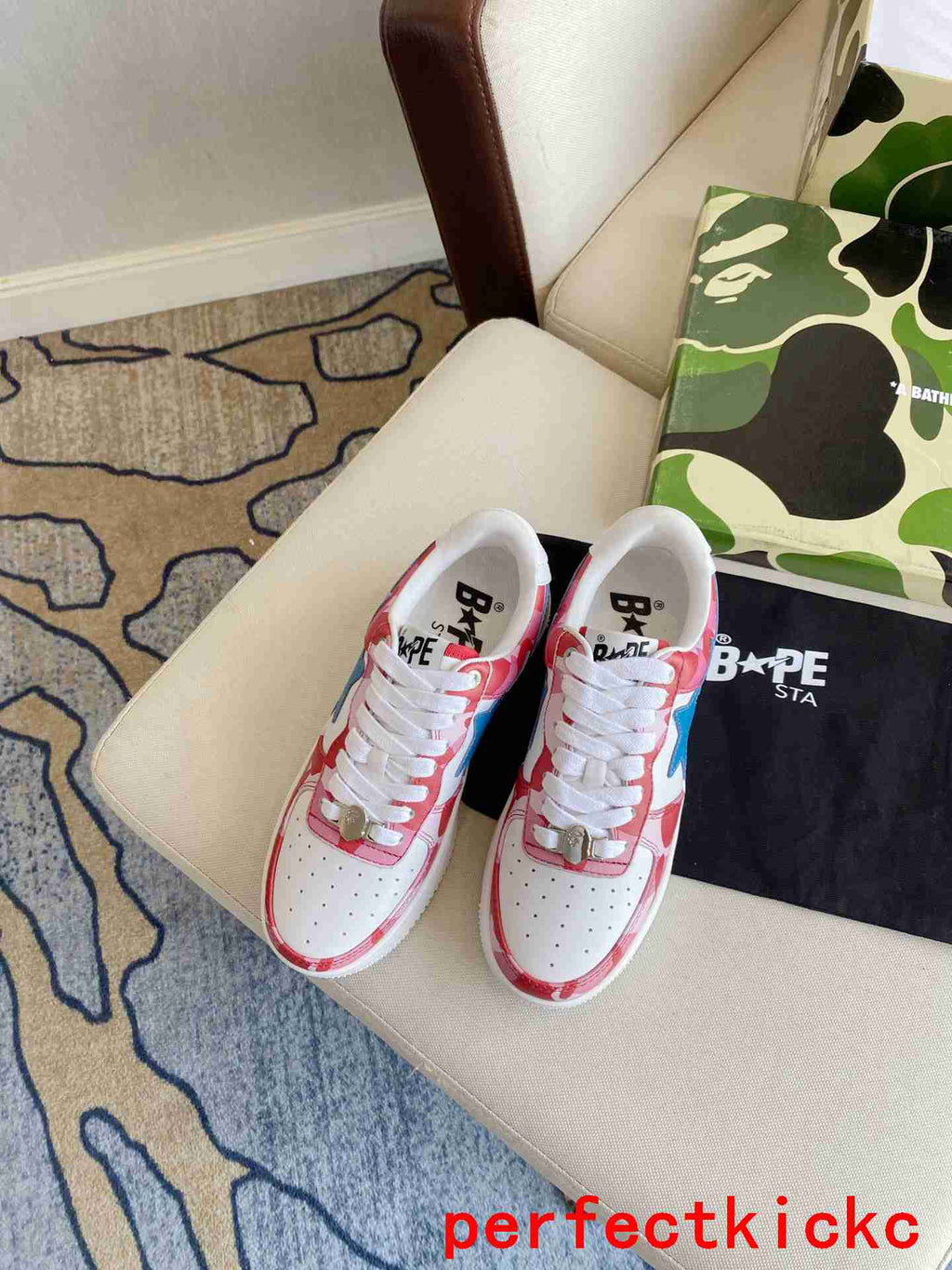 A Bathing Ape Bape Sta Low Pink Camo