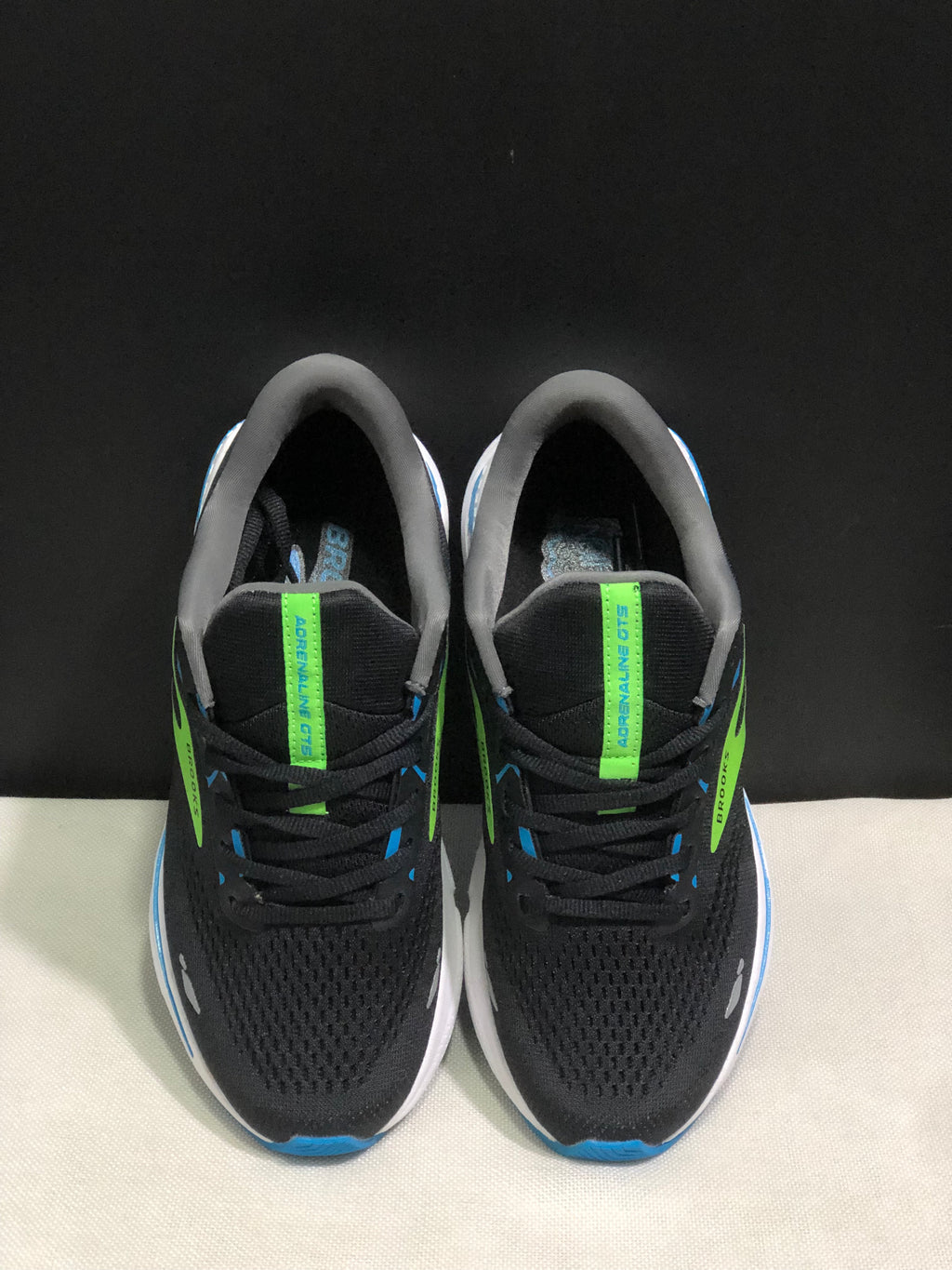 Brooks Adrenaline GTS 23 Shock-absorbing Wear-resistant Low-top Running Shoes Black/Ocean Blue