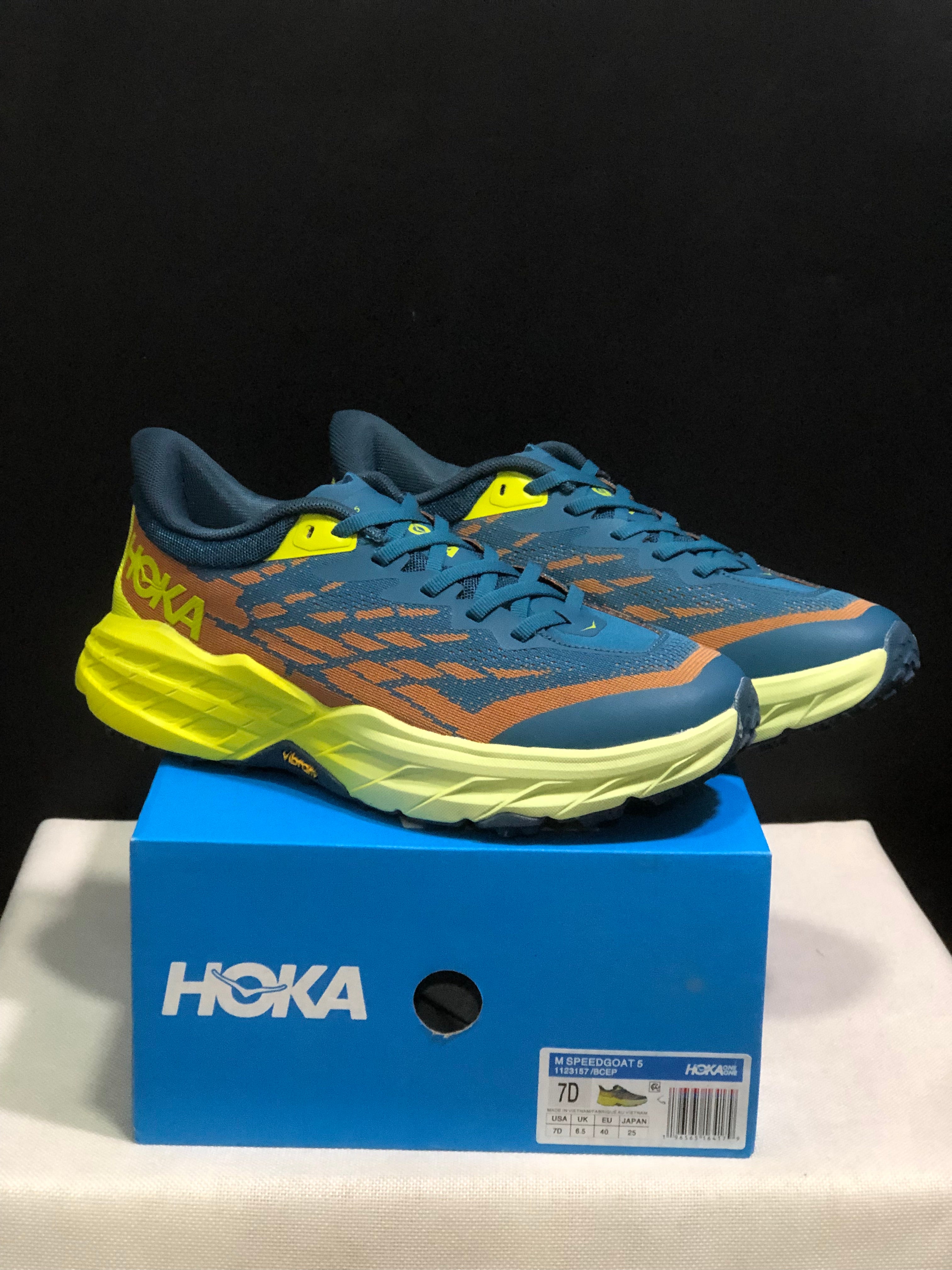 Hoka One One Speedgoat 5 Men's Trail Running Shoes Sneakers Turquoise