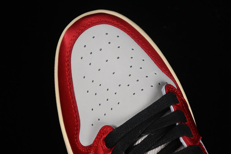 Trophy Room Nike Air Jordan 1 Low OG Away Sail Black Varsity Red Muslin Sneakers