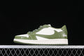 Travis Scott Fragment Design Nike Air Jordan 1 Low OG SP White Green Sneakers