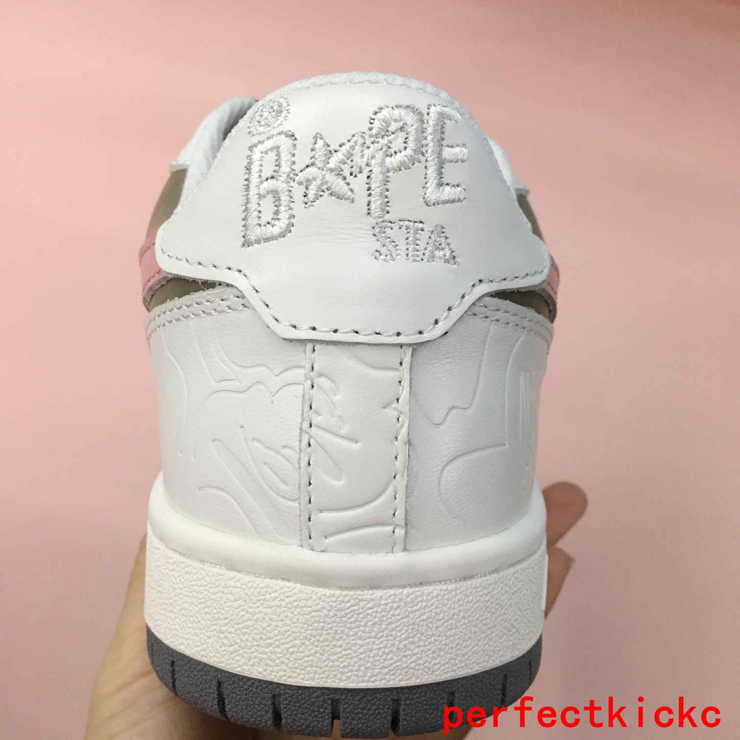 A Bathing Ape Bape Court Sta Brown Pink