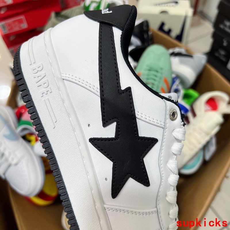 A Bathing Ape Bape Sneaker White Black