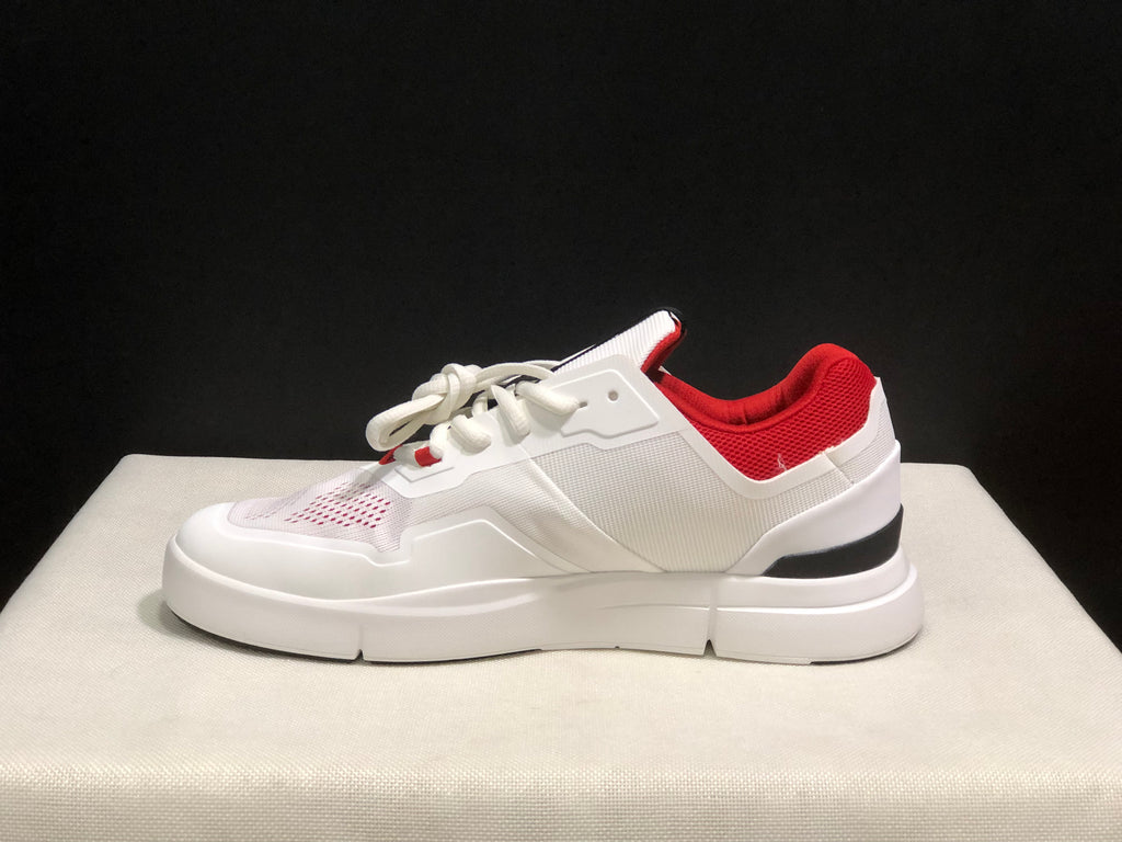 On Running The Roger Spin Breathable Mesh Sneakers White/Red