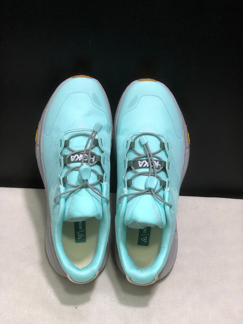 Hoka One One Transport Drawstring Low-top Running Shoes Sneakers Blue