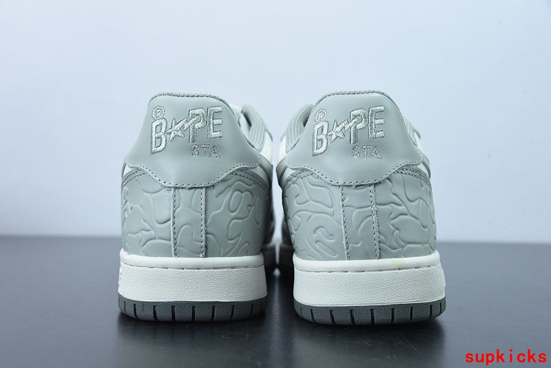 A Bathing Ape Court Sta Light Grey Cream