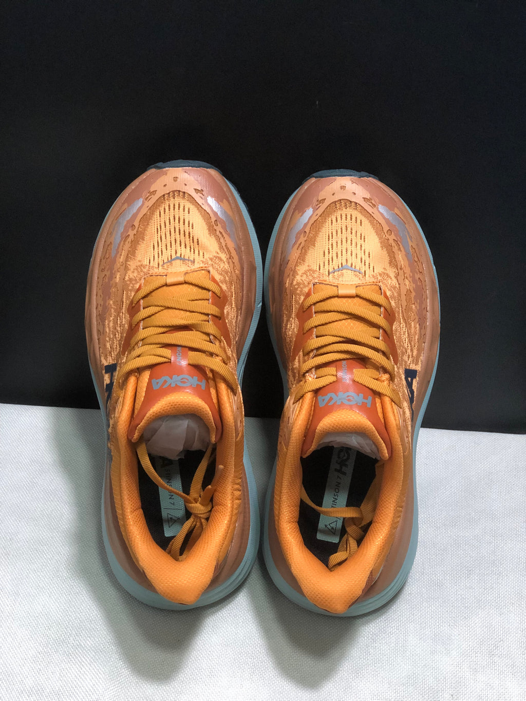 Hoka One One Stinson 7 Comfortable Anti-slip Outdoor Running Shoes Sneakers Orange