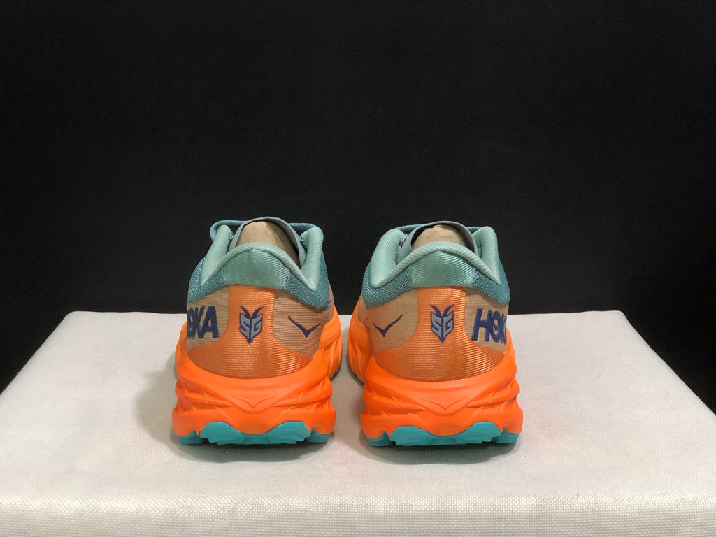 Hoka One One Speedgoat 5 Men's Trail Running Shoes Sneakers Teal/Orange