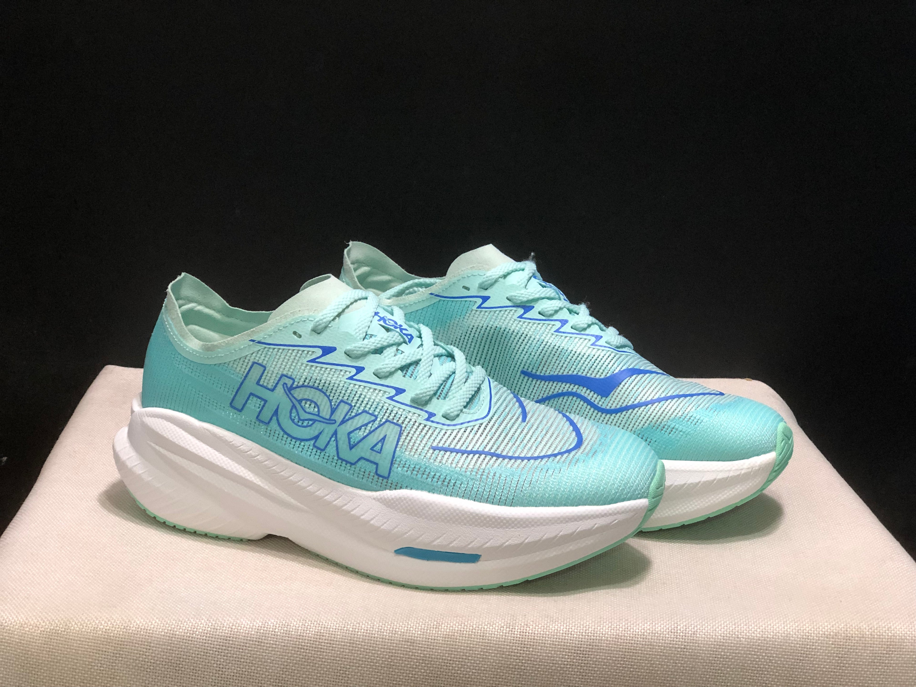 Hoka One One Mach X 2 Anti-slip Low-top Running Shoes Teal