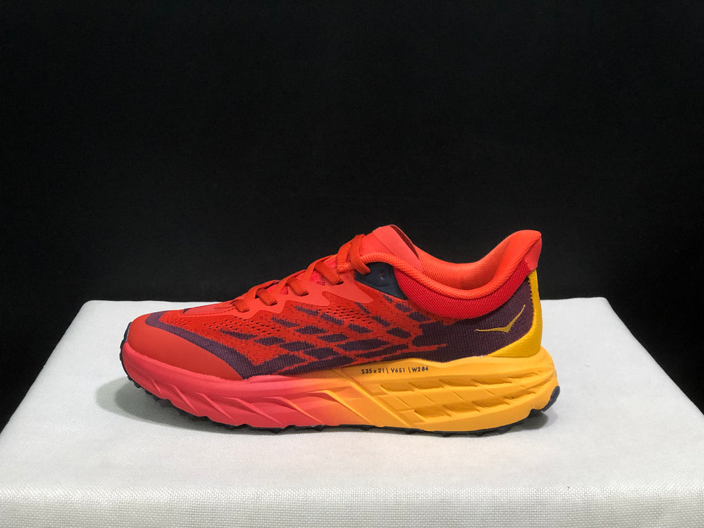 Hoka One One Speedgoat 5 Trail Running Shoes Sneakers Red