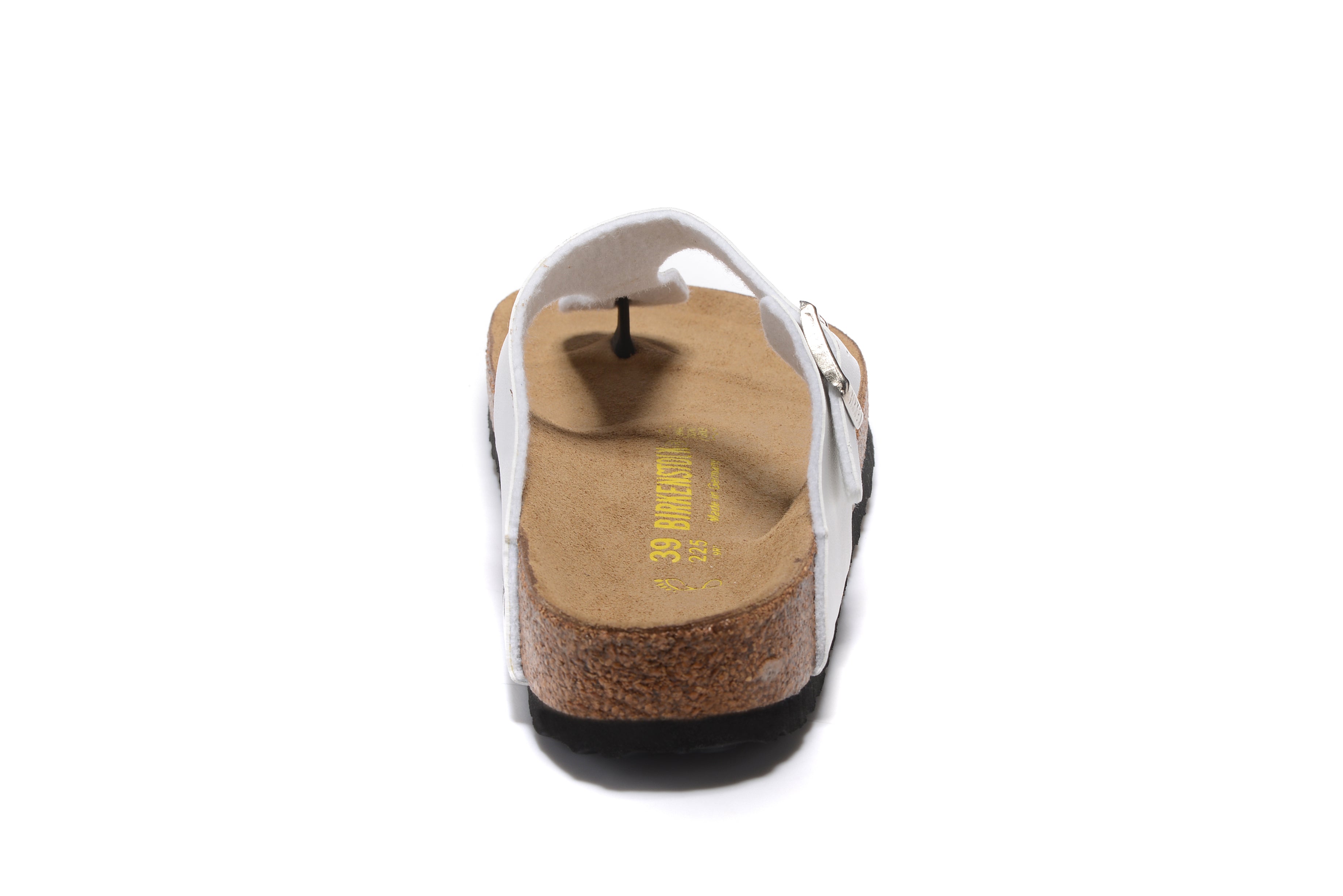 Birkenstock Gizeh White Flip Flops Matte Leather Sandals