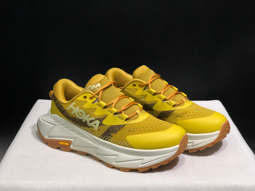 Hoka One One Skyline Float X Outdoor Running Shoes Sneakers Yellow