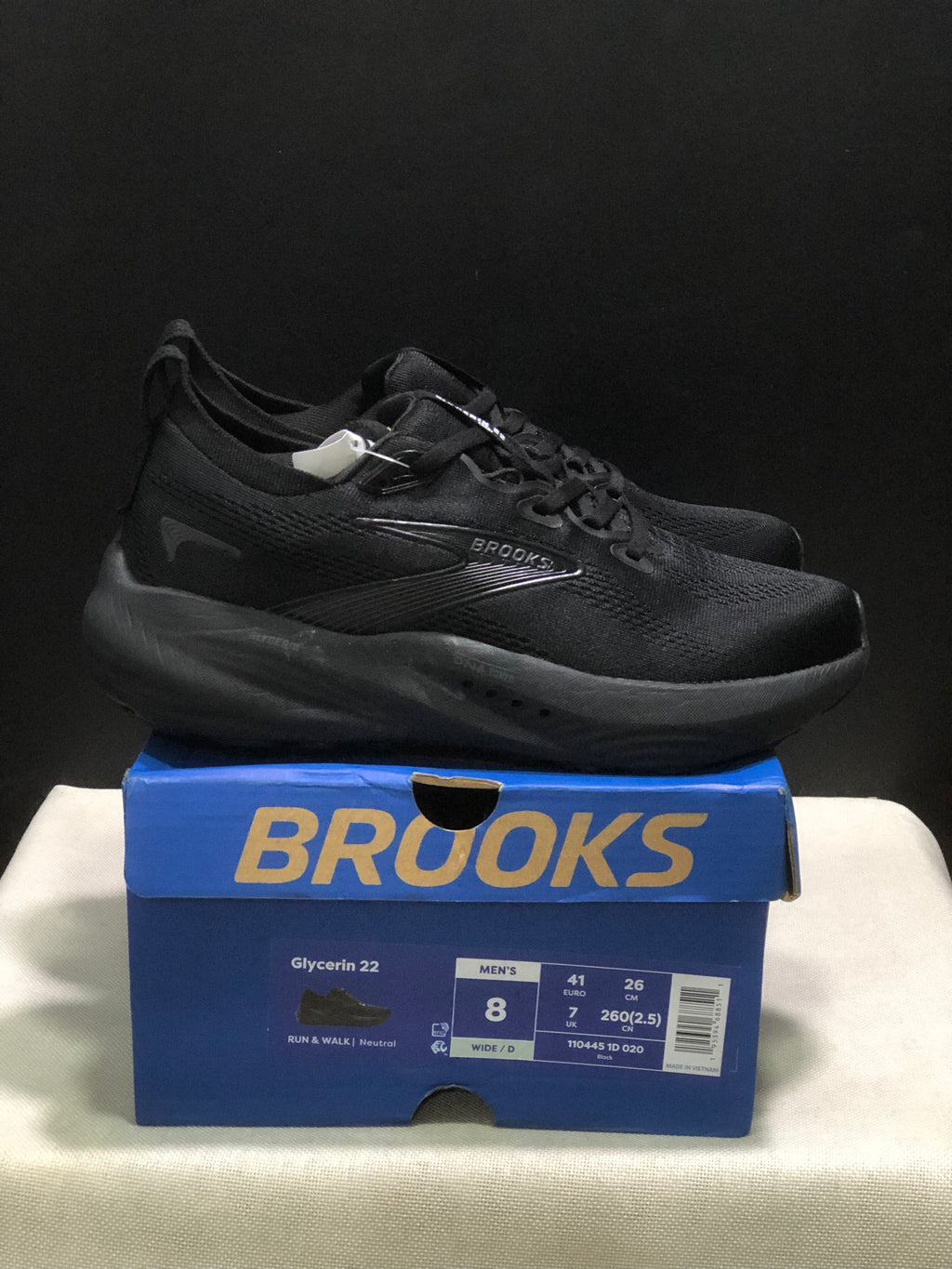 Brooks Glycerin 22 Comfortable Running Shoes Black