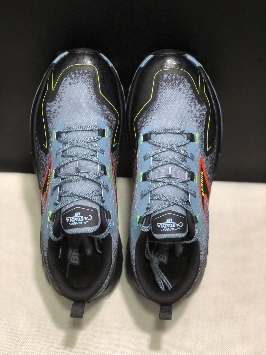 Brooks Cascadia 18 Low-top Running Shoes Citadel/Ebony/Lime