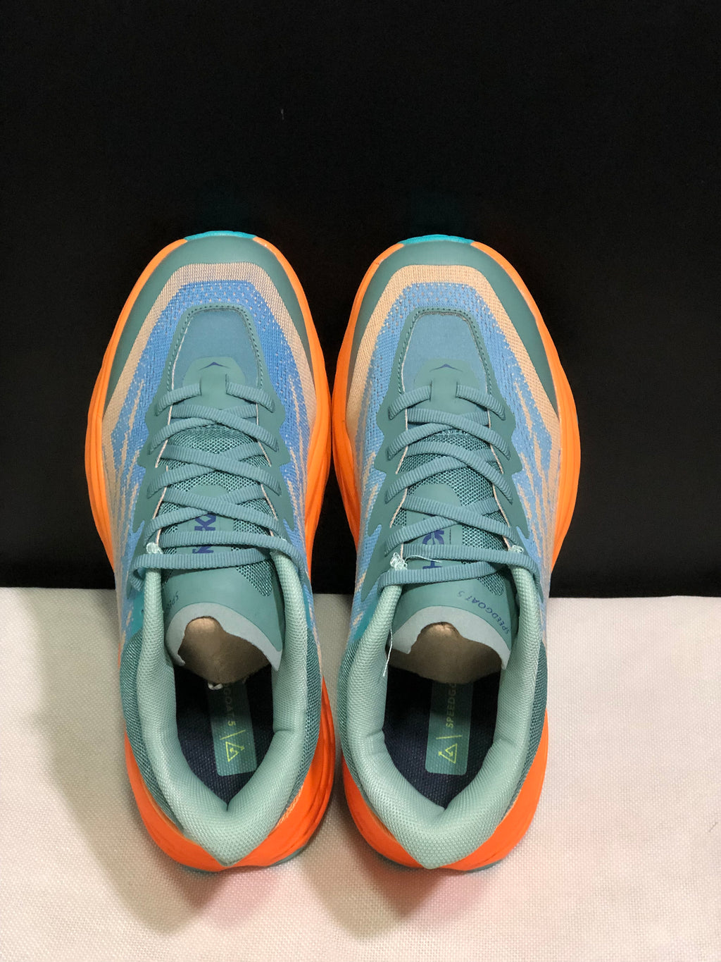 Hoka One One Speedgoat 5 Men's Trail Running Shoes Sneakers Teal/Orange