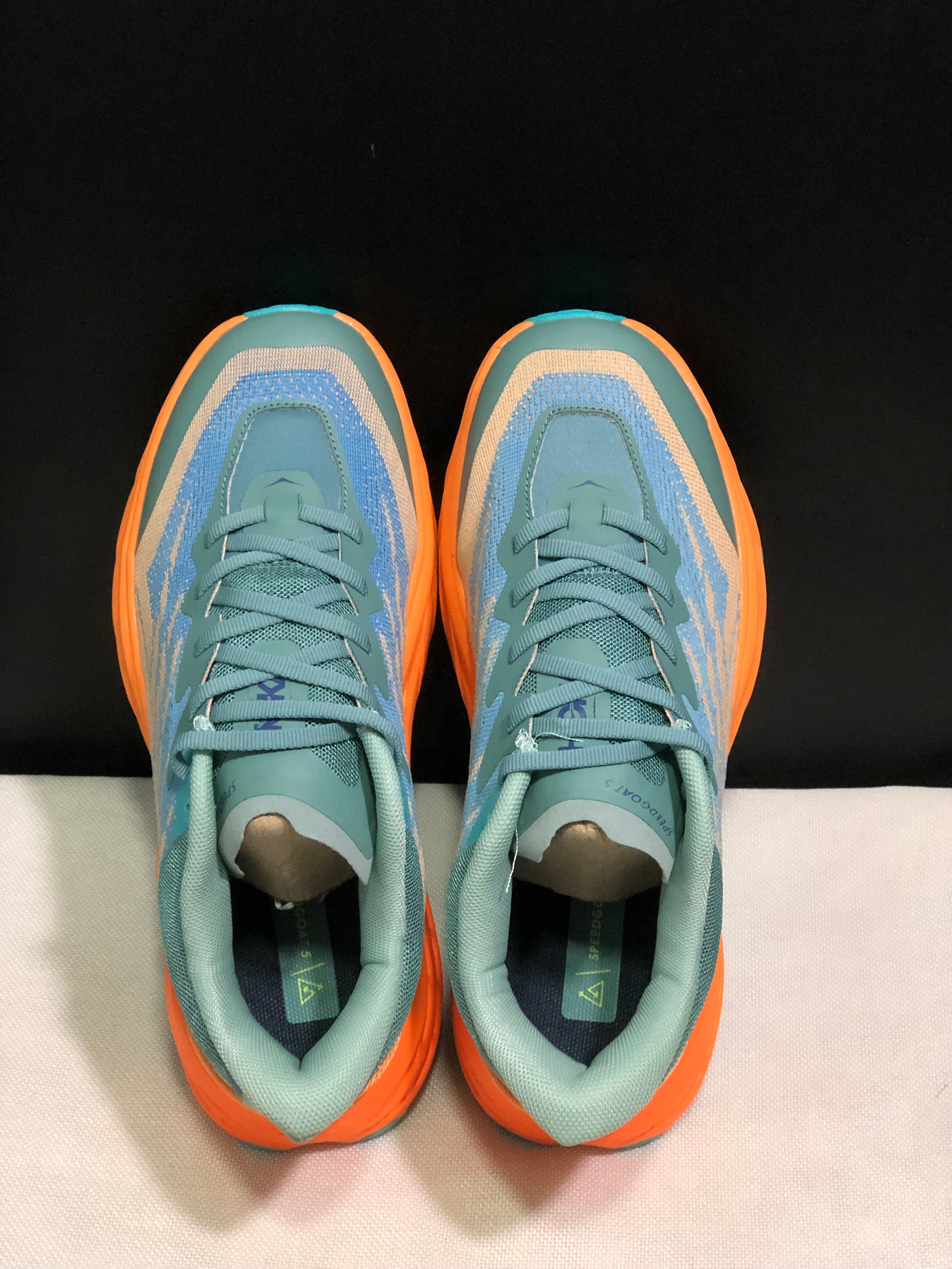Hoka One One Speedgoat 5 Men's Trail Running Shoes Sneakers Teal/Orange