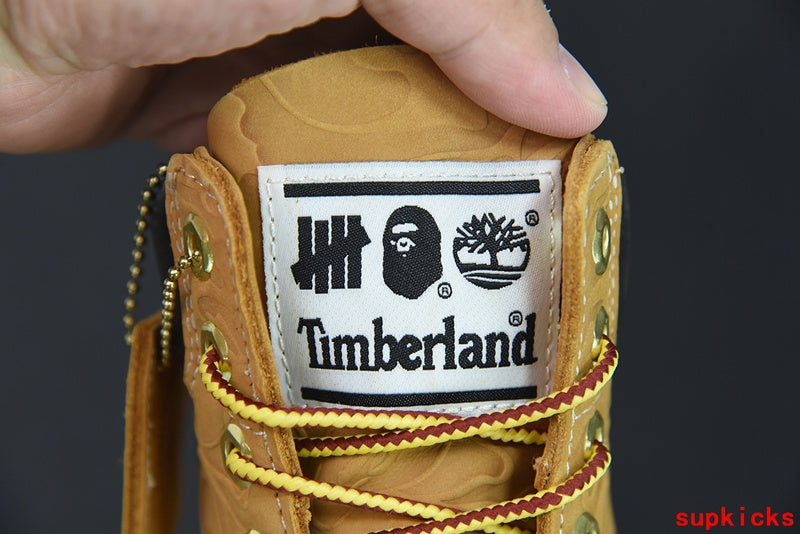 A Bathing Ape Timberland Chukka Boots Wheat