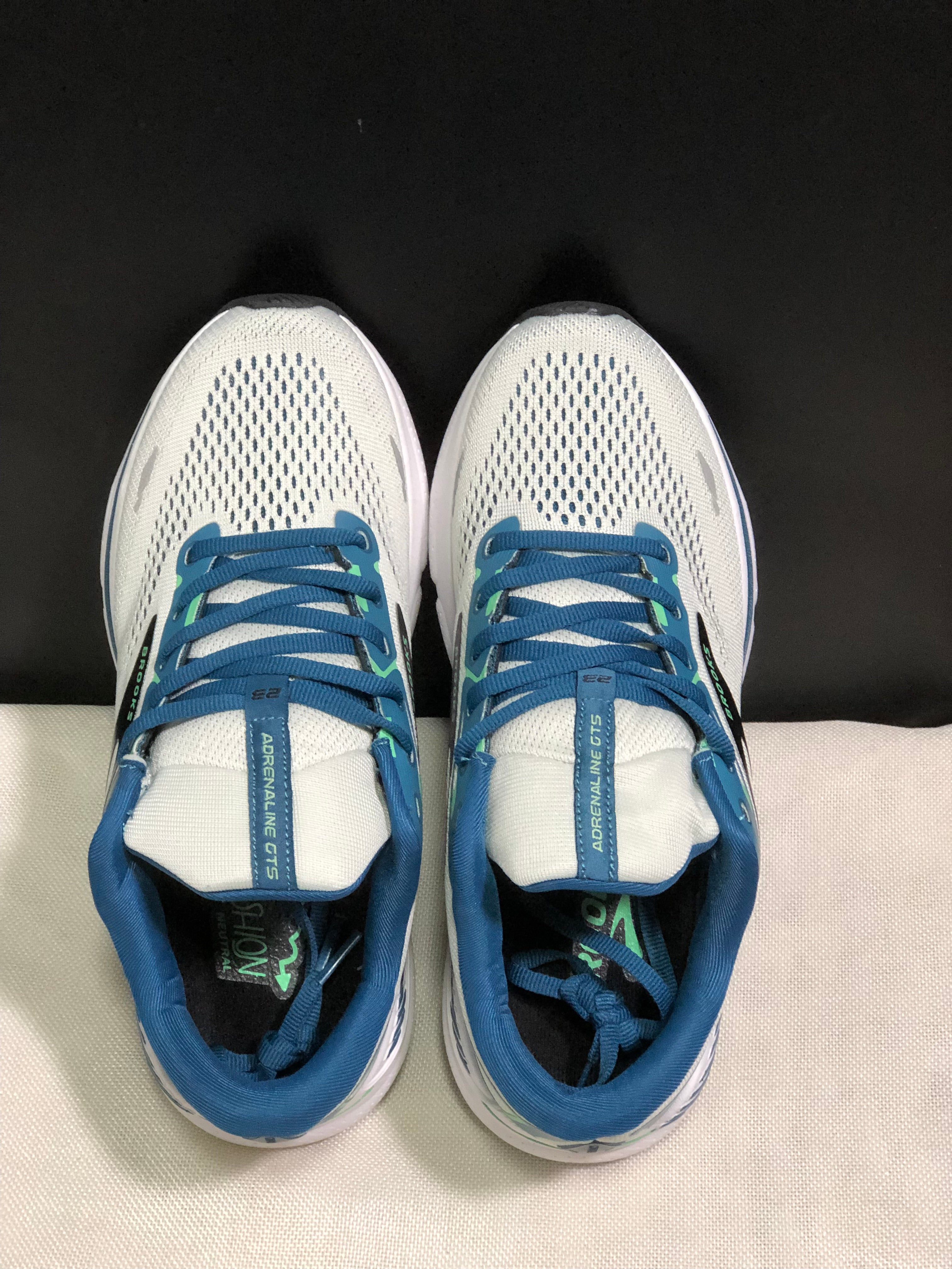 Brooks Adrenaline GTS 23 Shock-absorbing Wear-resistant Low-top Running Shoes Moroccan Blue