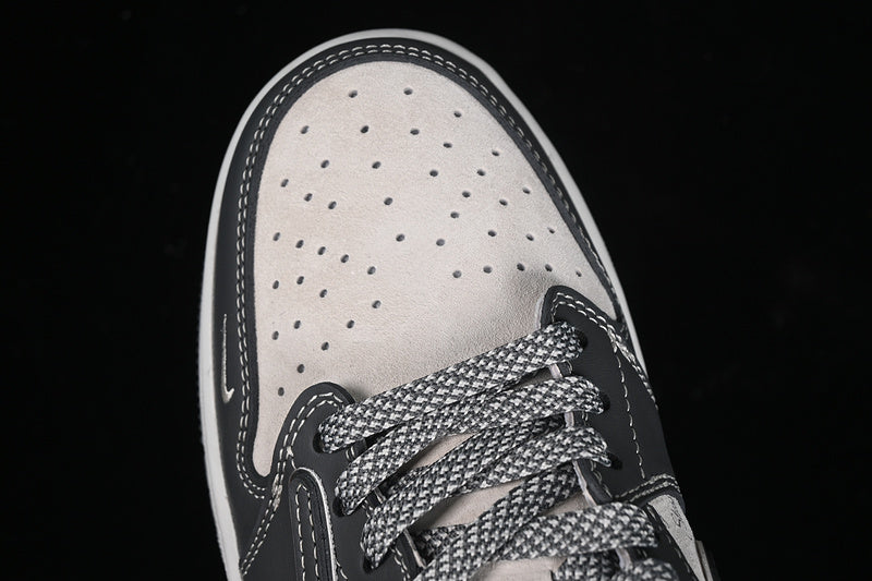 Travis Scott Fragment Design Nike Air Jordan 1 Low OG SP Dark Grey White Sneakers