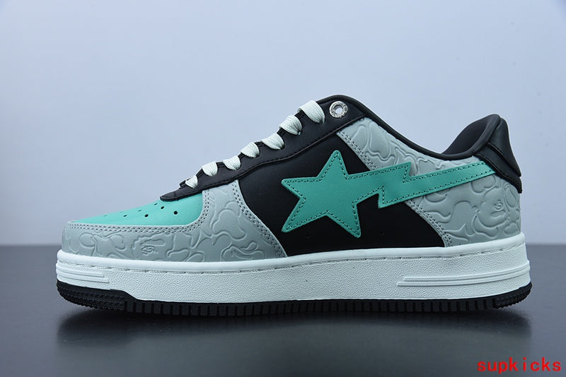 A Bathing Ape1 Bape Sta Low Gray Black Teal
